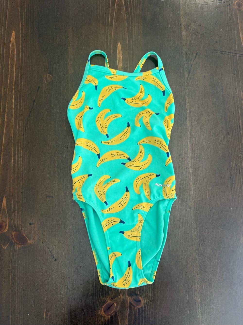 Sporti Swimsuit, Banana Print One-Piece Swimsuit, 26, girls 10-12